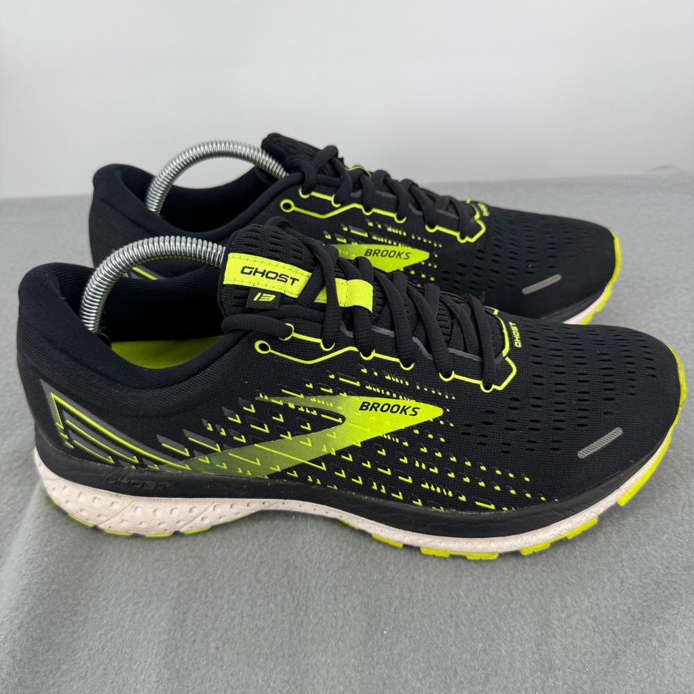 Brooks Ghost 13 Mens Running Shoes Size 10.5 D Black Nightlife 1103481D039